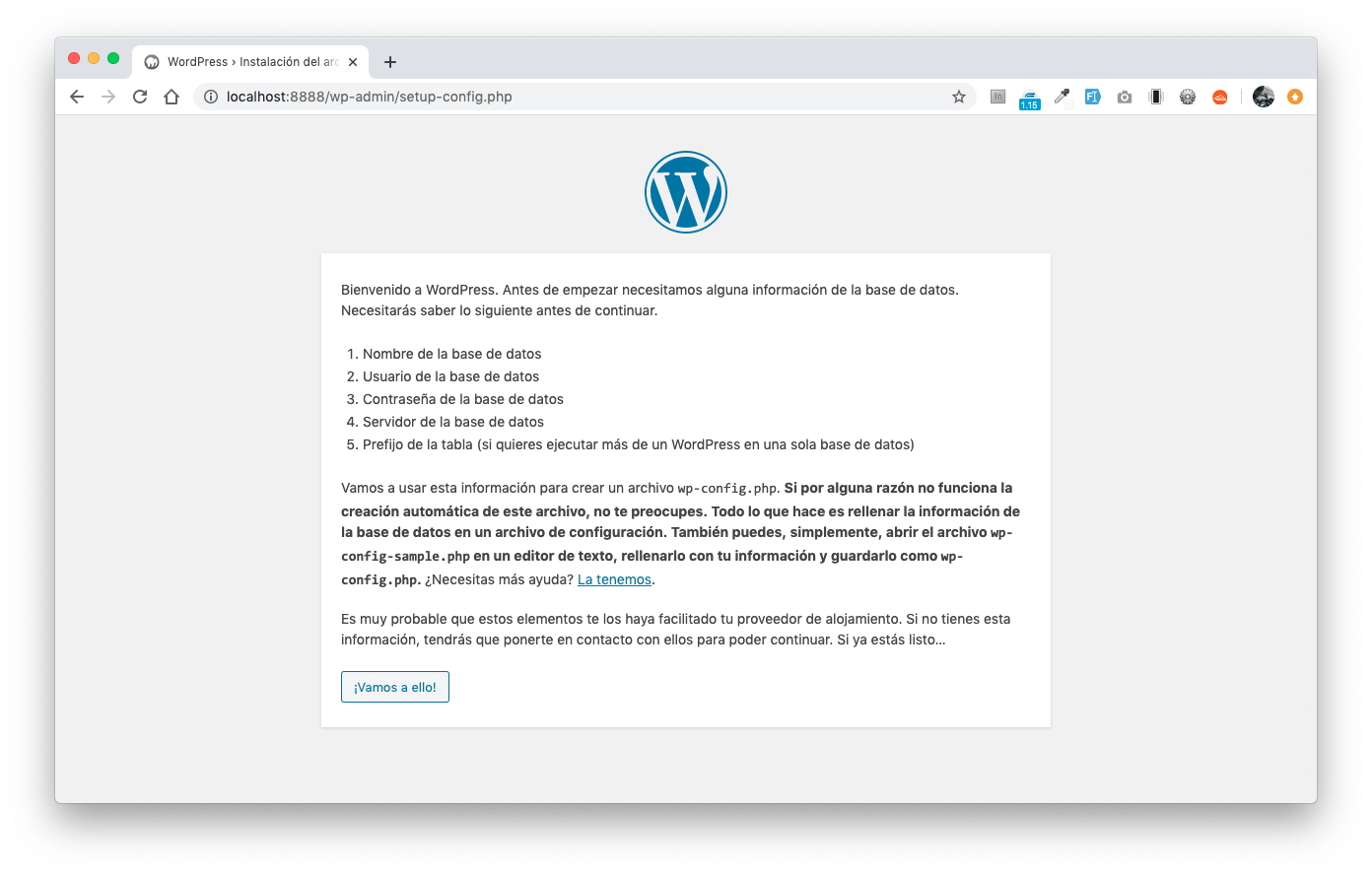WordPress - requerimientos para instalar